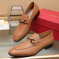 Cheap Salvatore Ferragamo Leather Shoes For Men #1357311 Replica Wholesale [$122.00 USD] [ITEM#1357311] on Replica Salvatore Ferragamo Leather Shoes