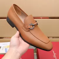 Cheap Salvatore Ferragamo Leather Shoes For Men #1357311 Replica Wholesale [$122.00 USD] [ITEM#1357311] on Replica Salvatore Ferragamo Leather Shoes