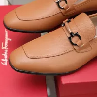 Cheap Salvatore Ferragamo Leather Shoes For Men #1357311 Replica Wholesale [$122.00 USD] [ITEM#1357311] on Replica Salvatore Ferragamo Leather Shoes