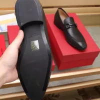 Cheap Salvatore Ferragamo Leather Shoes For Men #1357312 Replica Wholesale [$122.00 USD] [ITEM#1357312] on Replica Salvatore Ferragamo Leather Shoes