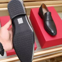 Cheap Salvatore Ferragamo Leather Shoes For Men #1357318 Replica Wholesale [$122.00 USD] [ITEM#1357318] on Replica Salvatore Ferragamo Leather Shoes