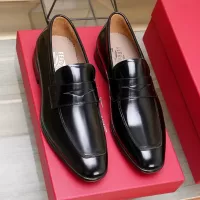 Cheap Salvatore Ferragamo Leather Shoes For Men #1357319 Replica Wholesale [$122.00 USD] [ITEM#1357319] on Replica Salvatore Ferragamo Leather Shoes