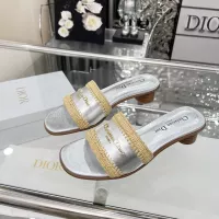 Cheap Christian Dior Slippers For Women #1357497 Replica Wholesale [$85.00 USD] [ITEM#1357497] on Replica Christian Dior Slippers