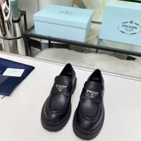 Cheap Prada Leather Shoes For Women #1357504 Replica Wholesale [$100.00 USD] [ITEM#1357504] on Replica Prada Leather Shoes