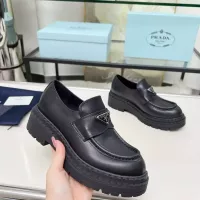 Cheap Prada Leather Shoes For Women #1357504 Replica Wholesale [$100.00 USD] [ITEM#1357504] on Replica Prada Leather Shoes