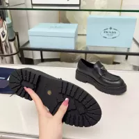 Cheap Prada Leather Shoes For Women #1357504 Replica Wholesale [$100.00 USD] [ITEM#1357504] on Replica Prada Leather Shoes