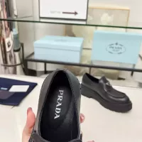 Cheap Prada Leather Shoes For Women #1357504 Replica Wholesale [$100.00 USD] [ITEM#1357504] on Replica Prada Leather Shoes