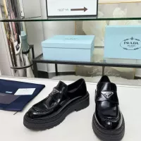 Cheap Prada Leather Shoes For Women #1357505 Replica Wholesale [$100.00 USD] [ITEM#1357505] on Replica Prada Leather Shoes