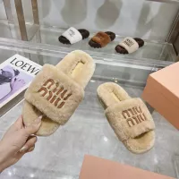 Cheap MIU MIU Slippers For Women #1357590 Replica Wholesale [$92.00 USD] [ITEM#1357590] on Replica MIU MIU Slippers