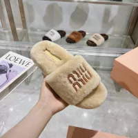 Cheap MIU MIU Slippers For Women #1357590 Replica Wholesale [$92.00 USD] [ITEM#1357590] on Replica MIU MIU Slippers