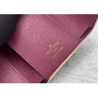 Cheap Louis Vuitton LV Wallets In Burgundy For Women #1357623 Replica Wholesale [$40.00 USD] [ITEM#1357623] on Replica Louis Vuitton LV Wallets