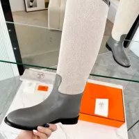 Cheap Hermes Boots For Women #1357670 Replica Wholesale [$115.00 USD] [ITEM#1357670] on Replica Hermes Boots