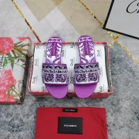 Cheap Dolce &amp; Gabbana D&amp;G Slippers For Women #1357725 Replica Wholesale [$115.00 USD] [ITEM#1357725] on Replica Dolce &amp; Gabbana D&amp;G Slippers