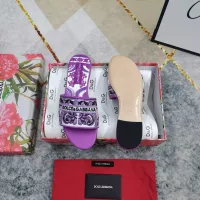 Cheap Dolce &amp; Gabbana D&amp;G Slippers For Women #1357725 Replica Wholesale [$115.00 USD] [ITEM#1357725] on Replica Dolce &amp; Gabbana D&amp;G Slippers