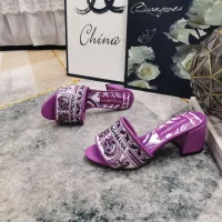 Cheap Dolce &amp; Gabbana D&amp;G Slippers For Women #1357726 Replica Wholesale [$125.00 USD] [ITEM#1357726] on Replica Dolce &amp; Gabbana D&amp;G Slippers