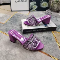 Cheap Dolce &amp; Gabbana D&amp;G Slippers For Women #1357726 Replica Wholesale [$125.00 USD] [ITEM#1357726] on Replica Dolce &amp; Gabbana D&amp;G Slippers