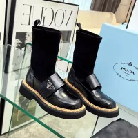 Cheap Prada Boots For Women #1357806 Replica Wholesale [$102.00 USD] [ITEM#1357806] on Replica Prada Boots