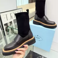 Cheap Prada Boots For Women #1357807 Replica Wholesale [$102.00 USD] [ITEM#1357807] on Replica Prada Boots