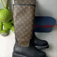 Cheap Louis Vuitton Boots For Women #1357826 Replica Wholesale [$132.00 USD] [ITEM#1357826] on Replica Louis Vuitton Boots