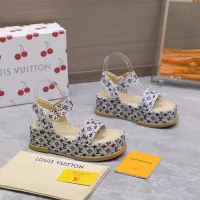 Cheap Louis Vuitton Sandal For Women #1357910 Replica Wholesale [$115.00 USD] [ITEM#1357910] on Replica Louis Vuitton Sandal
