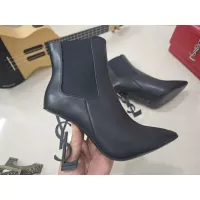 Cheap Yves Saint Laurent YSL Boots For Women #1357996 Replica Wholesale [$125.00 USD] [ITEM#1357996] on Replica Yves Saint Laurent YSL Boots