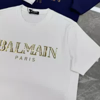 Cheap Balmain T-Shirts Short Sleeved For Men #1359297 Replica Wholesale [$76.00 USD] [ITEM#1359297] on Replica Balmain T-Shirts