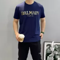 Cheap Balmain T-Shirts Short Sleeved For Men #1359298 Replica Wholesale [$76.00 USD] [ITEM#1359298] on Replica Balmain T-Shirts