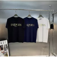 Cheap Balmain T-Shirts Short Sleeved For Men #1359299 Replica Wholesale [$76.00 USD] [ITEM#1359299] on Replica Balmain T-Shirts