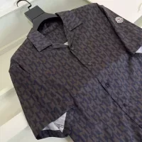 Cheap Moncler Shirts Short Sleeved For Men #1359351 Replica Wholesale [$80.00 USD] [ITEM#1359351] on Replica Moncler Shirts