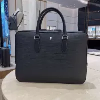 Cheap Mont Blanc AAA Man Handbags #1359401 Replica Wholesale [$160.00 USD] [ITEM#1359401] on Replica Mont Blanc AAA Man Handbags