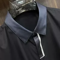 Cheap Armani Shirts Short Sleeved For Men #1359452 Replica Wholesale [$85.00 USD] [ITEM#1359452] on Replica Armani Shirts