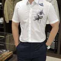 Cheap Armani Shirts Short Sleeved For Men #1359455 Replica Wholesale [$85.00 USD] [ITEM#1359455] on Replica Armani Shirts