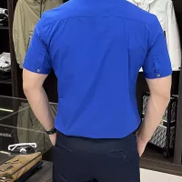 Cheap Armani Shirts Short Sleeved For Men #1359456 Replica Wholesale [$85.00 USD] [ITEM#1359456] on Replica Armani Shirts