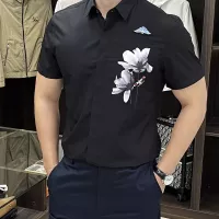 Cheap Armani Shirts Short Sleeved For Men #1359458 Replica Wholesale [$85.00 USD] [ITEM#1359458] on Replica Armani Shirts