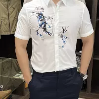 Cheap Armani Shirts Short Sleeved For Men #1359466 Replica Wholesale [$82.00 USD] [ITEM#1359466] on Replica Armani Shirts