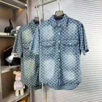 Cheap Gucci T-Shirts Short Sleeved For Men #1360908 Replica Wholesale [$64.00 USD] [ITEM#1360908] on Replica Gucci T-Shirts