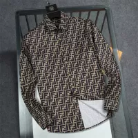 Cheap Fendi Shirts Long Sleeved For Men #1361600 Replica Wholesale [$40.00 USD] [ITEM#1361600] on Replica Fendi Shirts