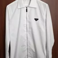 Cheap Prada Shirts Long Sleeved For Men #1361607 Replica Wholesale [$48.00 USD] [ITEM#1361607] on Replica Prada Shirts