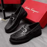 Cheap Salvatore Ferragamo Leather Shoes For Men #1362027 Replica Wholesale [$96.00 USD] [ITEM#1362027] on Replica Salvatore Ferragamo Leather Shoes