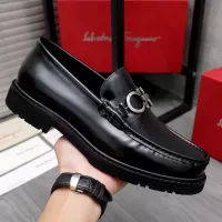Cheap Salvatore Ferragamo Leather Shoes For Men #1362031 Replica Wholesale [$96.00 USD] [ITEM#1362031] on Replica Salvatore Ferragamo Leather Shoes