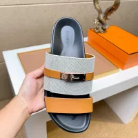 Cheap Hermes Slippers For Men #1362088 Replica Wholesale [$56.00 USD] [ITEM#1362088] on Replica Hermes Slippers