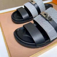 Cheap Hermes Slippers For Men #1362110 Replica Wholesale [$56.00 USD] [ITEM#1362110] on Replica Hermes Slippers