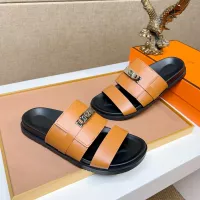Cheap Hermes Slippers For Men #1362114 Replica Wholesale [$56.00 USD] [ITEM#1362114] on Replica Hermes Slippers