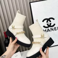 Cheap Chanel Boots For Women #1362558 Replica Wholesale [$122.00 USD] [ITEM#1362558] on Replica Chanel Boots