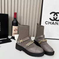 Cheap Chanel Boots For Women #1362561 Replica Wholesale [$122.00 USD] [ITEM#1362561] on Replica Chanel Boots