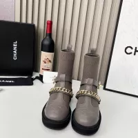 Cheap Chanel Boots For Women #1362561 Replica Wholesale [$122.00 USD] [ITEM#1362561] on Replica Chanel Boots