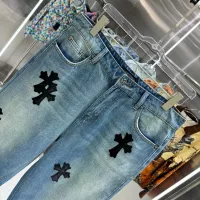 Cheap Chrome Hearts Jeans For Unisex #1362727 Replica Wholesale [$48.00 USD] [ITEM#1362727] on Replica Chrome Hearts Jeans