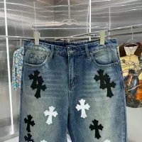 Cheap Chrome Hearts Jeans For Unisex #1362733 Replica Wholesale [$56.00 USD] [ITEM#1362733] on Replica Chrome Hearts Jeans
