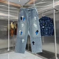 Cheap Chrome Hearts Jeans For Unisex #1362741 Replica Wholesale [$68.00 USD] [ITEM#1362741] on Replica Chrome Hearts Jeans