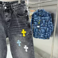 Cheap Chrome Hearts Jeans For Unisex #1362745 Replica Wholesale [$68.00 USD] [ITEM#1362745] on Replica Chrome Hearts Jeans